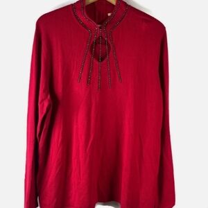 Reba Women's Red Pullover Sweater